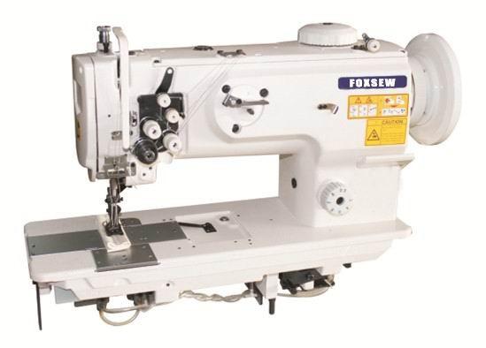 Quality Double Needle Walking Foot Unison Feed Lockstitch Machine with Vertical-Axis Large Hook for sale