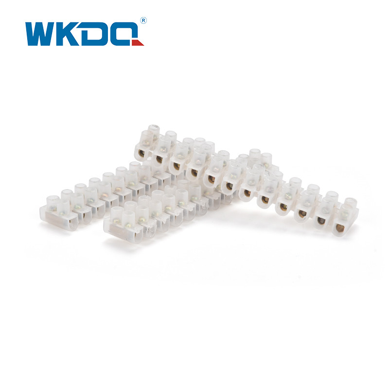 Wholesale 12 P Plastic X3 PVC Screw Terminal Block Strips For 10 Amp Power Cables Choc Block Cable Joiner from china suppliers