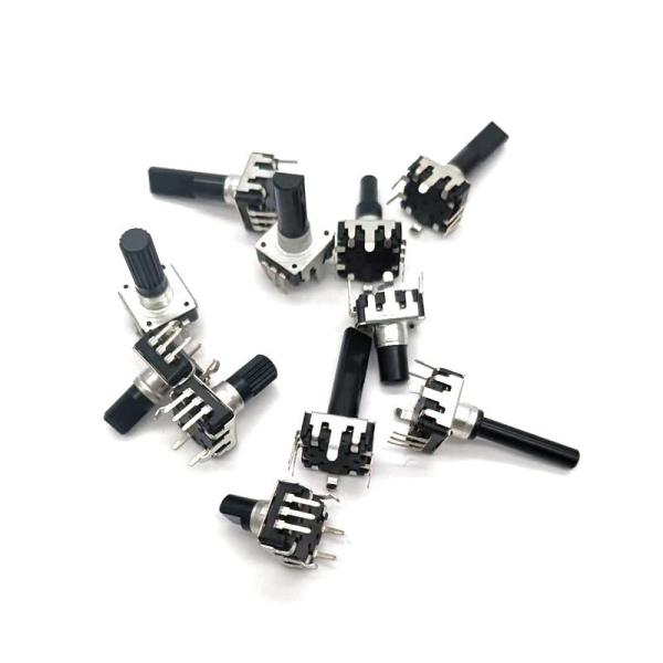 Quality 5mA 12 Step Rotary Encoder Push Button Switch Led Light 5mA EC12 for sale