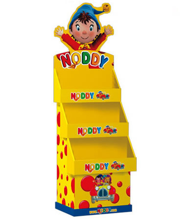 Carton Patterned Corrugated Cardboard Display Customized Size Modern Style