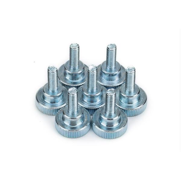 Flared Collar Precision Shoulder Screws Knurled Head With Fully Threaded