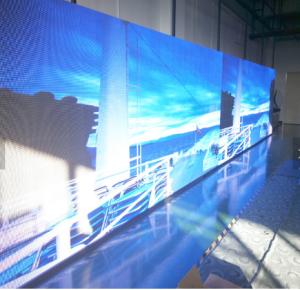 Wholesale RGB 3 In1 Tri Color LED Video Wall / Soft Curtain Flexible Transparent Led Display from china suppliers
