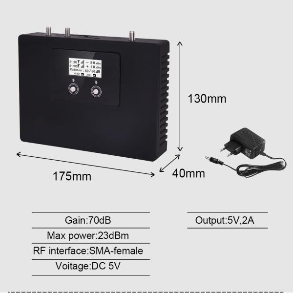 Dual Band DCS LTE 2G 4G Network Booster Repeater Real Time Display