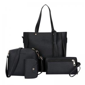 China 4Pcs/Set Women PU Crossbody Bag Set Leather Shoulder Bags Ladies Purse on sale