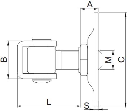 Steel Q235 Barn Galvanized Door Hinges M12 M14 M16 M18 M20 M24 Adjustable