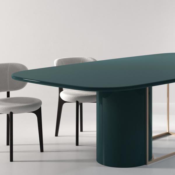 Smooth Edges ODM Stainless Steel Dining Table For Living Room