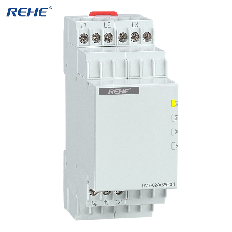 DV2-02 DIN rail Undervoltage and Overvoltage Voltage Monitor Relay