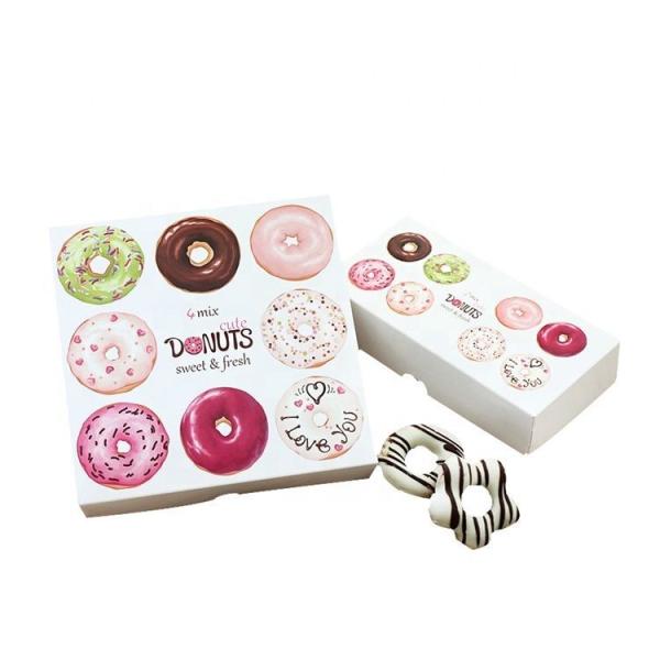 Disposable Triangle Chocolate Donut Sandwich Cake Pizza Box With Window Eco Friendly