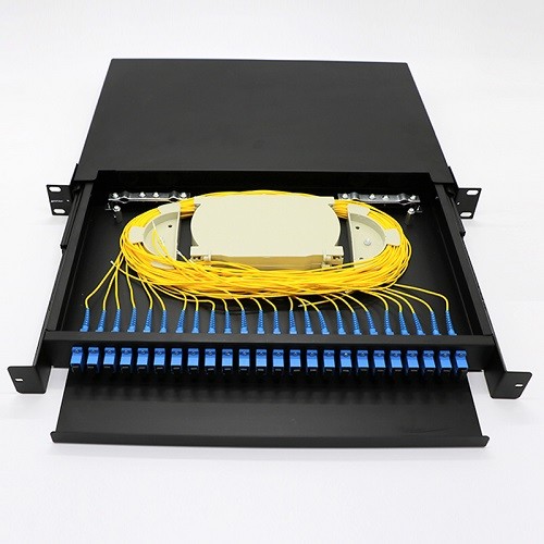 12 24 48 Port ABS ODF Patch Panel For FTTH Solution And Telecom Communication