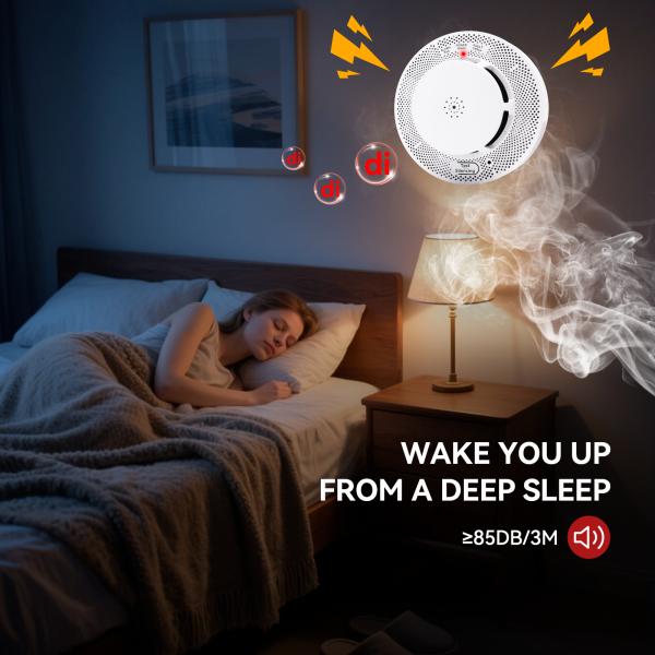 UL Tuya Temperature Smoke Detector Kitchen Safe CO Fire Alarm System Alarm Sensor