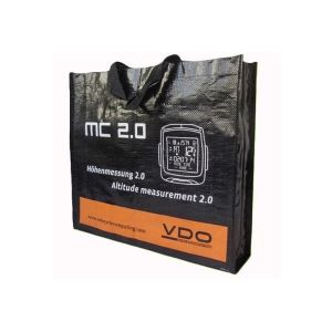 Waterproof Recycled Laminated PP Woven Shopping Bag 33x44x20cm
