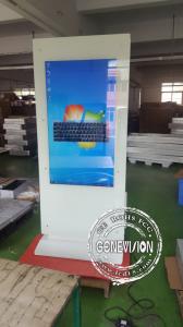 China Lcd Touch Screen Kiosk Advertising Totem / Interactive Free Standing Digital Signage on sale