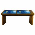 Two Screen Media Dual Interactive Multi Touch Table 43" Usb Android Windows