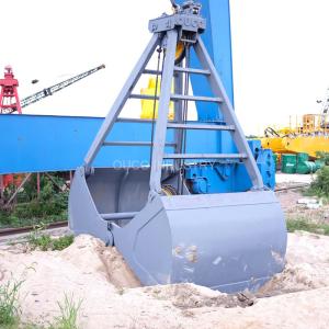 Wholesale 3 Cbm Two Ropes Clamshell Grab Bucket Radio Remote Control Mechanical Leakproof from china suppliers