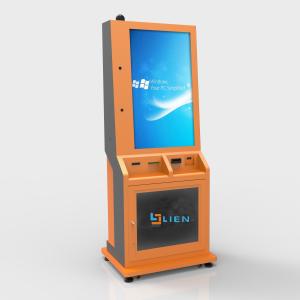 China 43 Inch Bill Payment Card Dispenser QR Code Scanner Kiosk For Amusement Center on sale