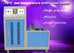 Low Temperature Brittleness Tester Rubber Testing Instruments High Performance