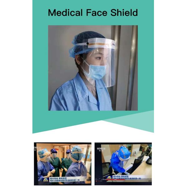 Visor Medical Anti-Fog Dental Clear Full Face Protective Disposable Face Shield With Splash Shield