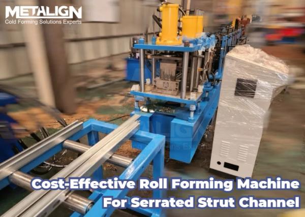 Quality 15Kw Strut Channel Roll Forming Machine Hydraulic Punching And Adjustable Guide System for sale