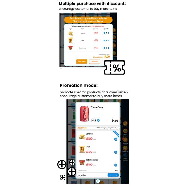 Intelligent Backend System Card Reader Snack Food Vending Machine With Adjustable Cooling System