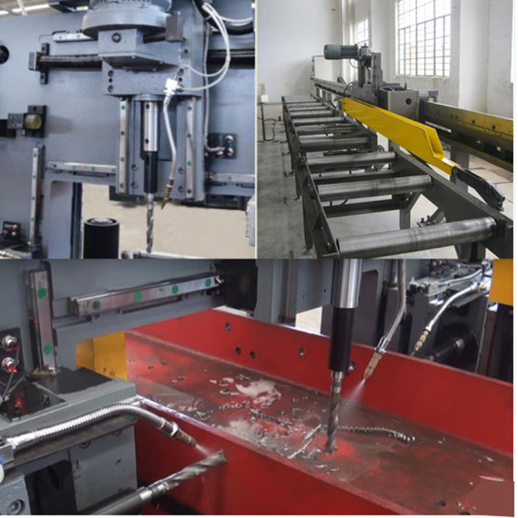 High Speed Cnc Drill Line Left Right High Precision H Beam Drilling Machine
