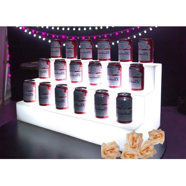 3 Tier Acrylic Display Rack For Champagne Beer Liquor Bottle Beverage Display