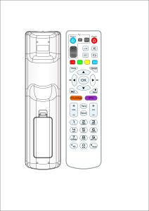 Wholesale Hard IC RF Remote Control ABS And Rubber Keypad Nice Desgin Fast Simple Settlement from china suppliers