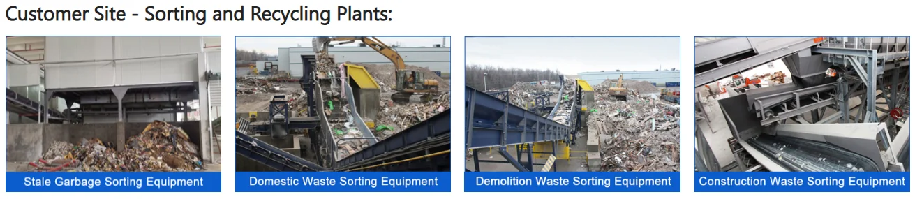 MSW Factory Supply Garbage Sorting Line Urban Trash Garbage Sorting Equipment Recycle