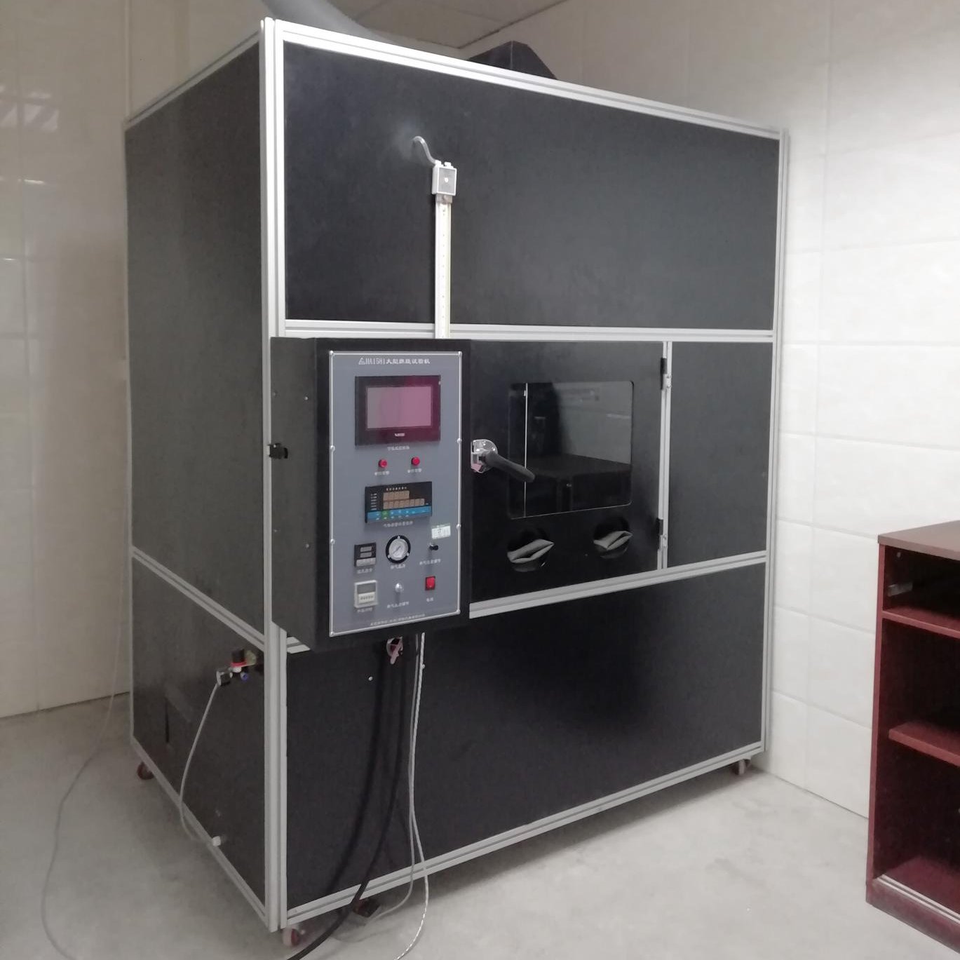 Vertical Horizontal Combustion Test Chamber With UL1581 Standard