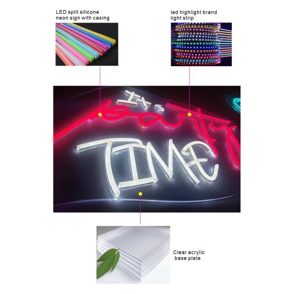DC12V/AC110-220V Voltage Custom Neon Decoration Event LED Sign with Customized Color