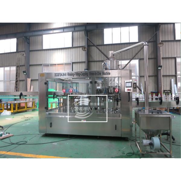 Long warranty 3 in 1 Automatic Gas drink Rotary Rinser Filler capper machine