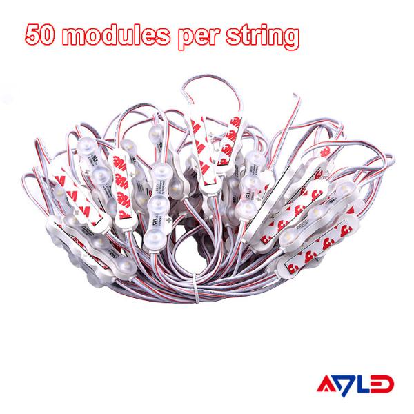 1.2W IP68 DC12V 3 LEDs Modules With LED SMD2835 160°Beam with Tape Adhesive Backside