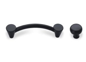 Wholesale Black White Hardware Pull Handles , 96*128mm Dresser Hardware Pulls Strict Quality Control from china suppliers