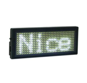 China Rechargeable led scrolling name badge Orange color B1236TW on sale