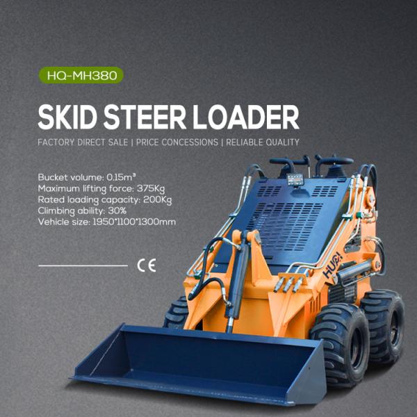 Mini Compact Durable Hydraulic Skid Steer Loader BOXINHUASHENG Hydraulic Valve