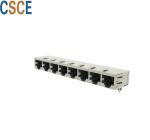 Multiple Color 8 Port RJ45 Connector , 8 Pin RJ45 Modular Jack For Ethernet