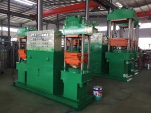 China Double Set Rubber Vulcanizing Press Machine PLC Control Rubber Vulcanizer on sale