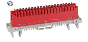 China Red Telecommunication LSA Plus Module PBT Krone Disconnection Module on sale