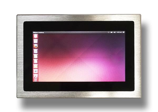 Quality Silver Panel Mount Windows Embedded Touch Screen Panel PC 2 RS232 Interface for sale