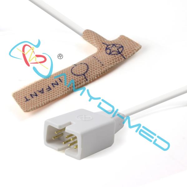 ISO13485 Certified Disposable Spo2 Sensor 0.9M Cable Length Infant Spo2 Sensor