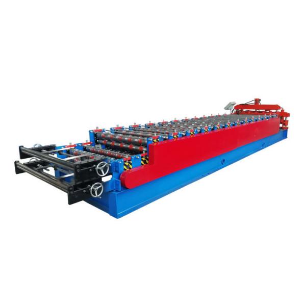 Color Steel Double Layer Roll Forming Machine Glazed Bamboo Type High Automation Degree
