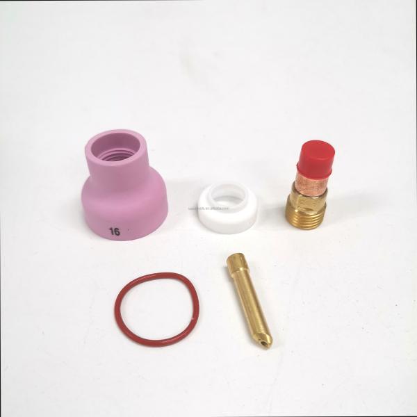 WP17 18 26 Tig Consumables Torch Gas Lens Wedge Collect Champagne Nozzle 53NACN Kit