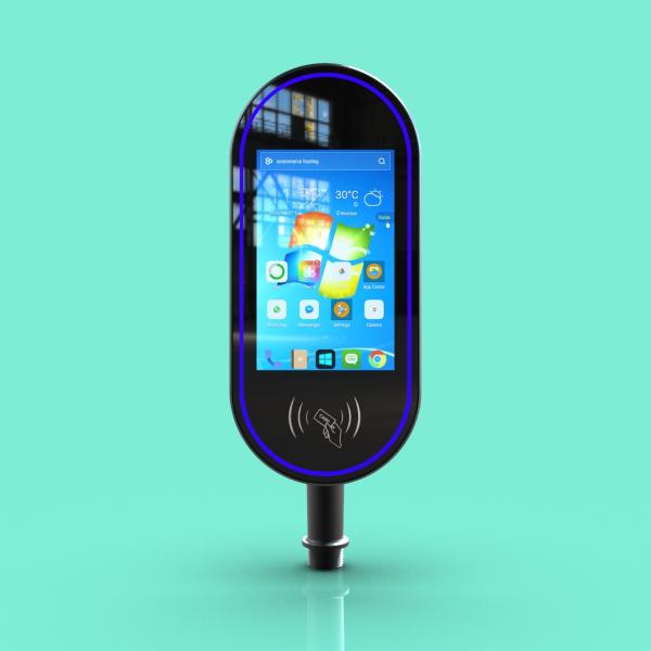 JP182 8-Inch Pedestrian Turnstile Linux System Facial Recognition and Card