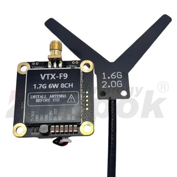 1.7Ghz 6W UAV Video Transmitter and Receiver for Skyzone FPV Goggles 1680-1960MHz VTX VRX
