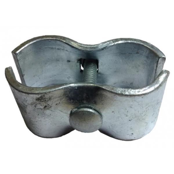 8'x14' chain link fence panels for construction site heavy duty design cross brace tube 1⅝"(41.2mm) Mesh 2⅜"x2⅜"/60mm