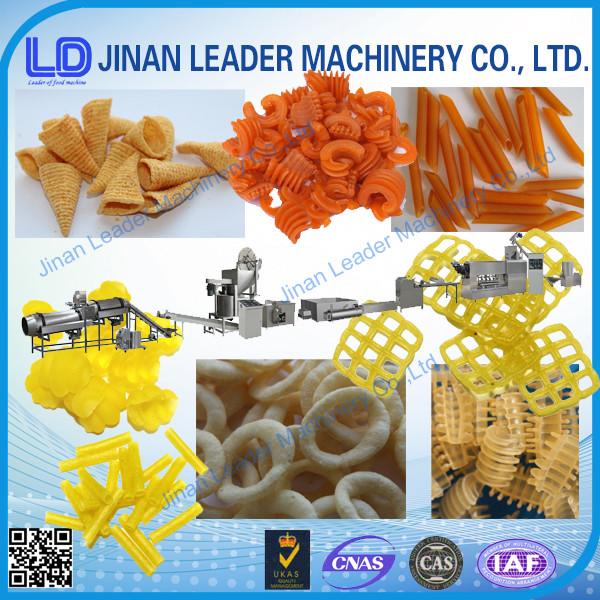 Quality Small scale screw shell chips 3D pellet extruding and frying process line for sale