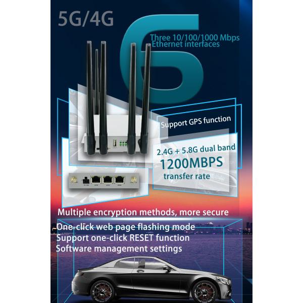 Gigabit Unlocked 5G Industrial Router On Board Power Supply