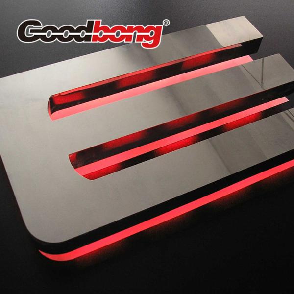 Customized Outdoor Brushed metal Backlit LED letter for sign