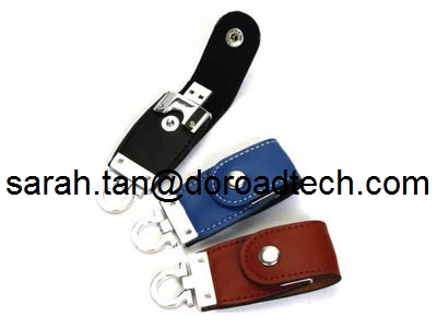 Manufacturer Supply New Model USB3.0 Leather USB Flash Drive for Promotional Products