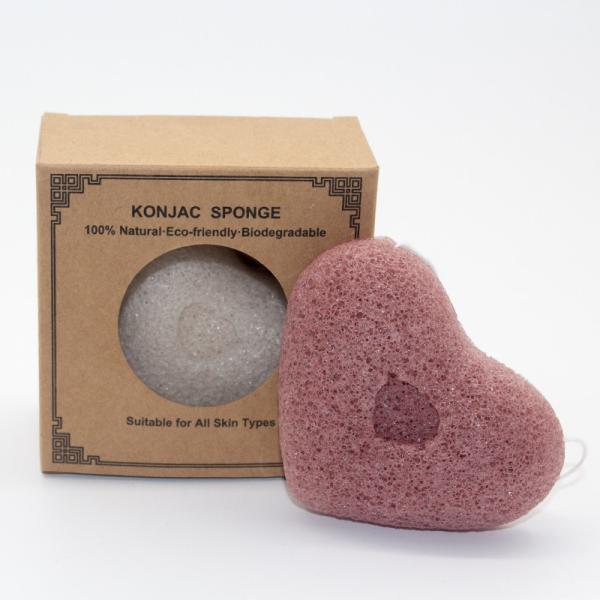 MSDS 100% Natural Red Clay Konjac Sponges Soft Facial Cleansing Sponge