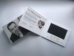 Wholesale Card product type 7inch tft screen video brochure lcd video booklet with customized video for technology demonstration from china suppliers